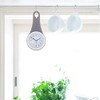 tasu Splashproof Clock, 2-Way Drop Clock, Gray, Scandinavian Interior, Analog