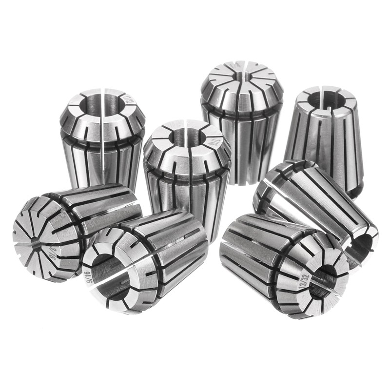 sourcing map 12pcs Spring Collet Chuck ER25 1/2" - 17/32"