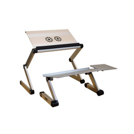 WorkEZ Adjustable Standing Desk Converter, Sit to Stand Desk Riser, Standing Desk for Laptop Monitor, Adjustable Height & Angle Negative Tilt, Black