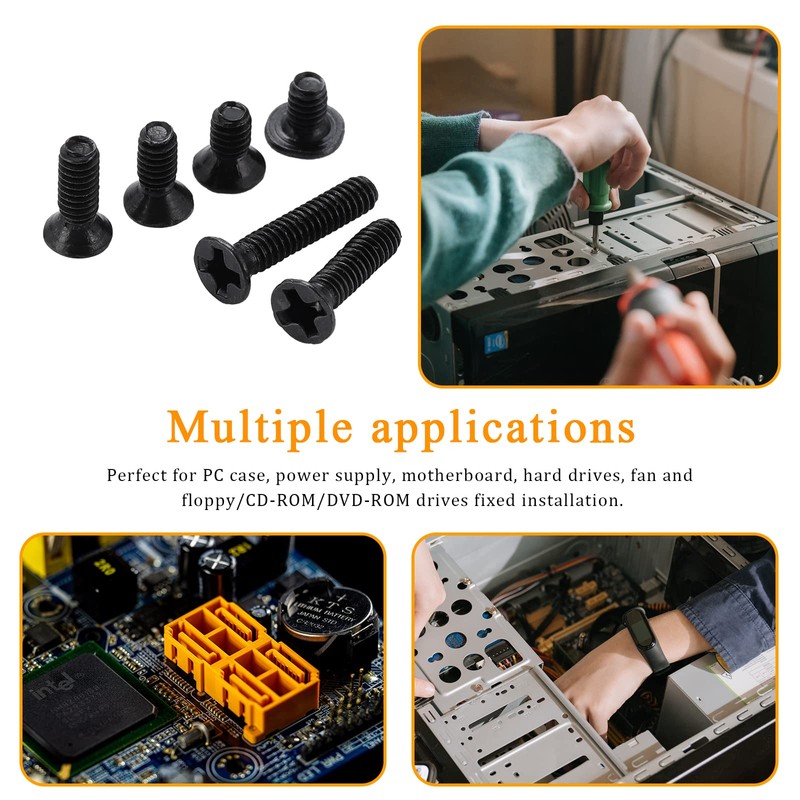 Gueenky 392 Piece Laptop Computer Screws Set, M2 M2.5 M3