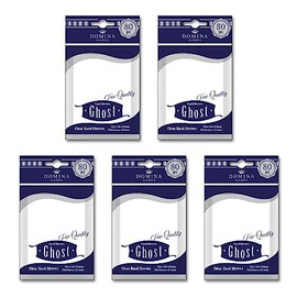 Domina Games Ghost Clear Hard Standard Size Card Sleeves 80 Count Pack of 5