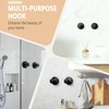 HiOKOU Wreath Hangers for Front Door 2 Pack for Glass