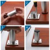 Rusoz 4Pcs Adjustable Furniture Legs,Metal Table Legs 100 mm Matt