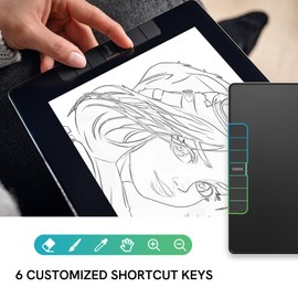 VEIKK Drawing Tablet with Screen VK1200V2 11.6 inch Full-Laminated Drawing Monitor with 6 Shortcut Keys and 8192 Levels Battery Free Stylus Pen, for PC/Mac/Linux/Windows(120% sRGB)
