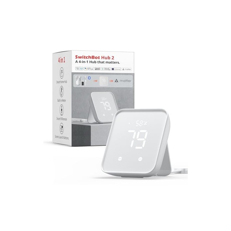 SwitchBot Hub 2 IR Transmission System Thermo-Hygrometer