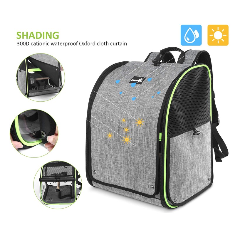 Pecute Bird Carrier Backpack, Parrots Bird Backpack with Visible Window,