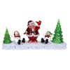Ganz Figura decorativa de Papá Noel con muñeco de nieve