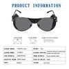 Ossat Polarized sunglasses with side shields cowhide wind proof sunshade