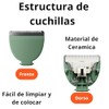Meridian Hoja de Repuesto de Cerámica para Afeitado, Verde, Unisex