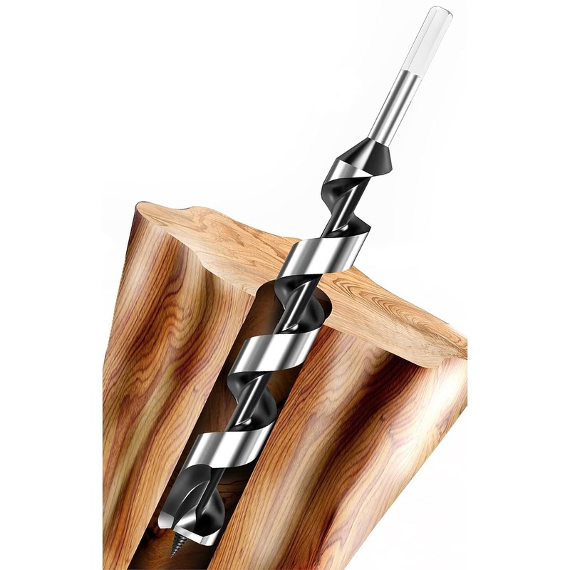 Wood Drill Bit Set, 23 cm Long, Auger Drill Bit