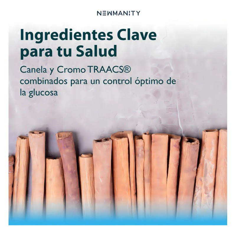 Glucobalance Glucoreduce Berberina Canela Newmanity 180 Caps Sin Sabor