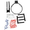 44“ x 30“ Wall-Mount Basketball Backboard Hoop Replacement Kit,Outdoor Black
