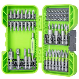 Greenworks Hardened screwdriver bits (70 pieces comprehensive set of pick and click bits suitable for all cordless screwdrivers)