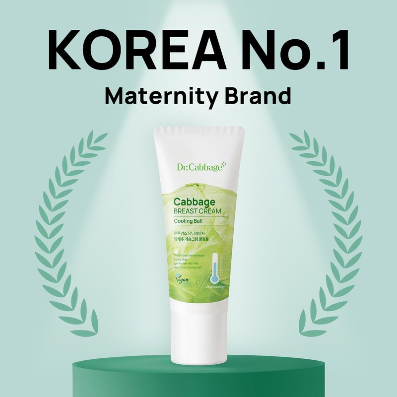 Dr.Cabbage+ Cabbage Breast Cream 3.38 Oz with Special Cooling Ball