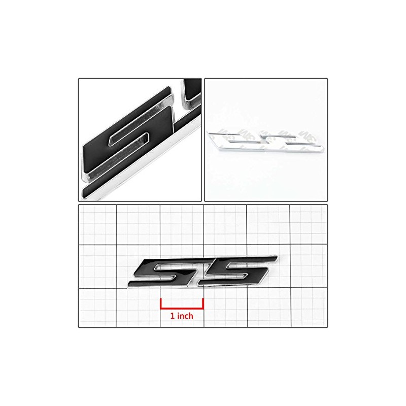Auto Dynasty Metal Emblem Decal Logo Trim Badge SS (Black)