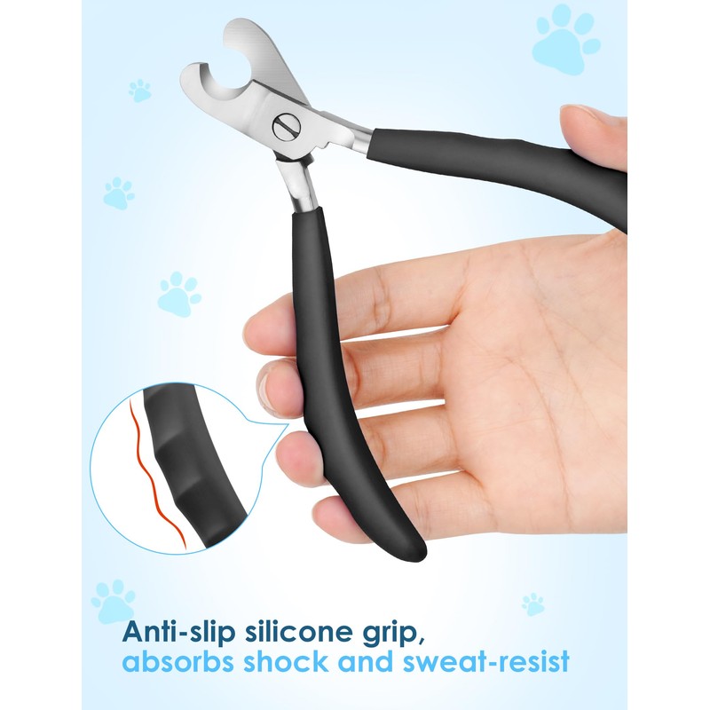 Heavy Duty Dog Nail Clippers -【Cuts Thick Nails Like Butter】【Upgraded