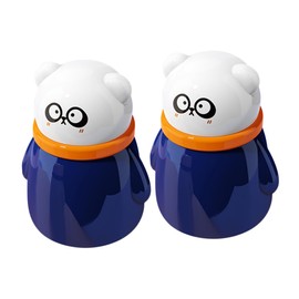 Ipetboom 2pcs Portable Powder Puff Case Lightweight Talcum Powder Container with Built Puff for Travel Easy to Clean for Delicate Skin