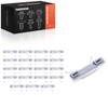 A-Premium 20PCS Metal & Nylon Trim Glass Weatherstrip Molding Clip