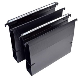Ultimate oficina polymagnifiles box-bottom (juego de 2), tamaño carta, negro carpeta, 2" Box bottom (set of 2)