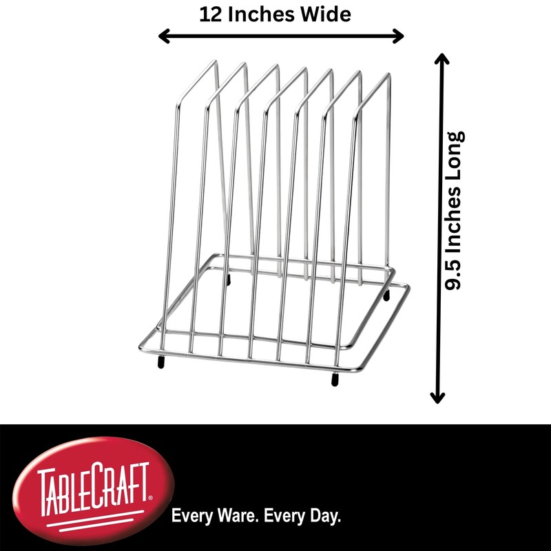 Tablecraft Stainless Steel Cutting Board Rack (CBR6)
