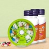 8PCS INVODA Weekly Pill Organizer 7 Compartment Rotating Pill Box