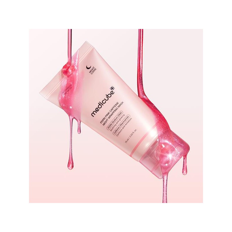 [medicube] PDRN Pink Caffeine Overnight Wrapping Mask : SLEEP, SHED,
