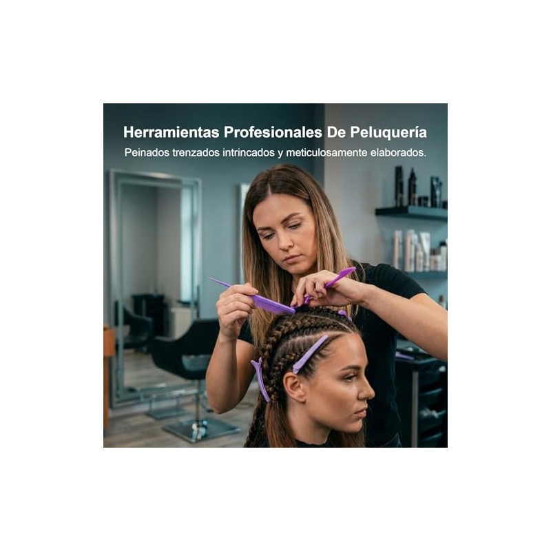 Nivofu 11Pcs Peines para Cabello Mujer, Kit para Peinar el