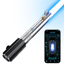 Lightsaber Dueling Light Saber with 16 RGB Colors 16 Sound Fonts and Motion Control, Force FX Lightsabers with Premium Metal Handle and Replaceable Blade, Light Sabers for Adults, Kids