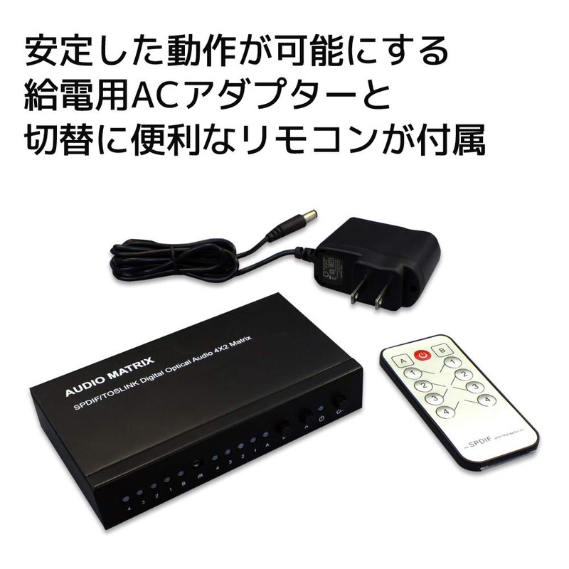 4 inputs and 2 outputs optical digital matrix switch RP-OPTSW42