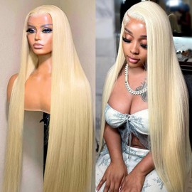 ENFLOKT 613 13x6 Lace Front Wig Human Hair 22 Inch 200 Density Blonde Wig Human Hair 613 HD Lace Frontal Wig 13x6 Blonde Straight Lace Front Wigs Human Hair Pre Plucked Glueless Wigs for Women
