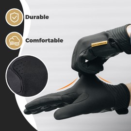 ROCKBROS Cycling Gloves Men and Women, Running Gloves Men, Gloves Touch Screen, Sports Gloves for MTB, Gravel, Running, Cycling and Sports