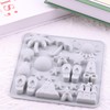 AIBOYA 2Pcs Summer Beach Theme Silicone Molds Coconut Tree Starfish