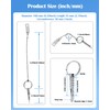 Nerites 1/4" Diameter Bimini Top Quick Release Pins 316 Stainless