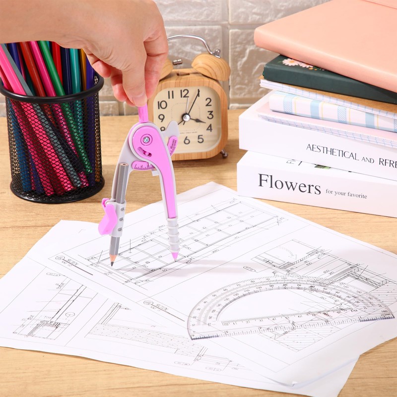 EBOOT Student Geometry Math Set, Drawing Compass and 6 Inch