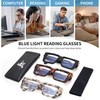JM 3 Pack Oprah Style Reading Glasses for Women Men