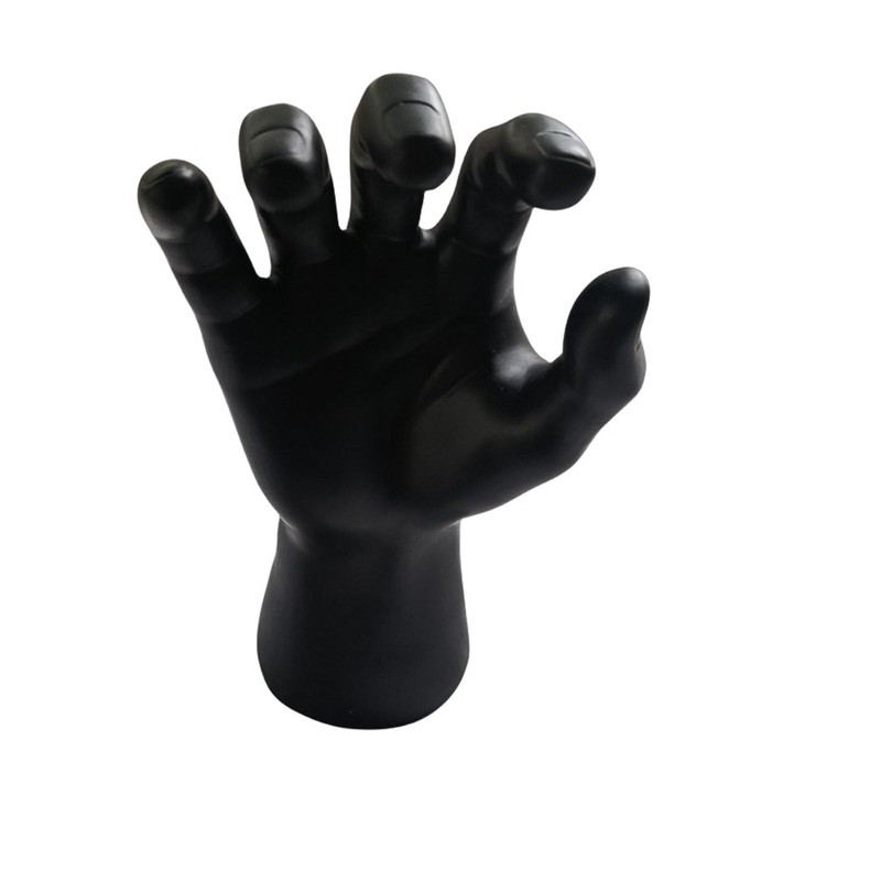 Black Mannequin Hand Ring Display Holder for Men Jewelry,Stable Hand