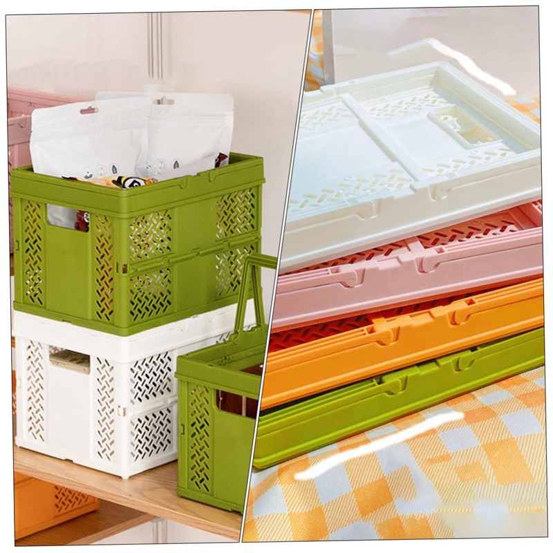 Kisangel Easter Egg Basket Folding Storage Basket Plastic Folding Baskets