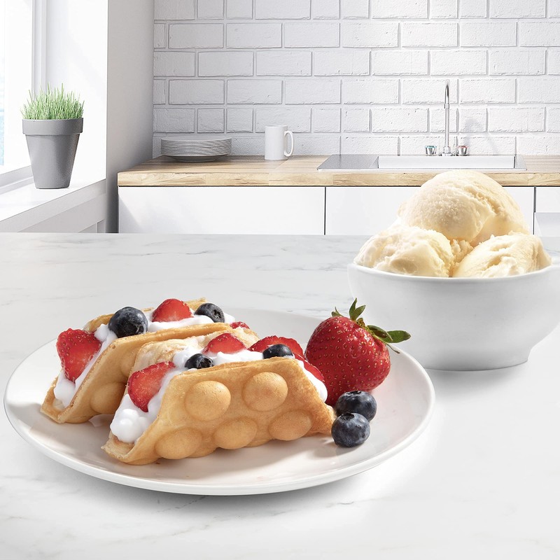 Bubble Mini Waffle Maker- Special Holiday Breakfast w Tiny Hong