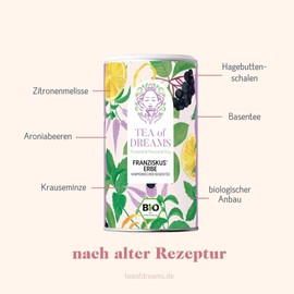 Organic Base Tea "Francis' Heritage" with Selected Berries and Herbs Loose Tea 150 g