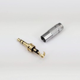 RHINORO 4 Pieces Quality 3.5mm 3-Poles Jack Plug Solder Soldering Connector End Terminal for Stereo Earphone Headphone Headset Speaker (no microphone pin)