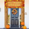 SmoothNovelty 3 Pcs Fall in Love with Jesus Porch Sign