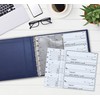 Better Office Products 7 Ring Executive Check Binder with Zipper