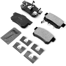 KEIYSHOLCK Rear Brake Pads Set Compatible with 2010-2017 Ac-ura RDX, Hon-da 2010-2011 Accord Crosstour, 2012-2015 Crosstour, 2005-2016 CR-V OEM Number Replace BC1086