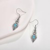 Turquoise Dangle Earrings Sterling Silver Western Earrings Bohemian Jewelry Gift