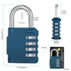 ZHEGE Combination Lock, 4 Digit Combination Padlock Outdoor, School Lock,