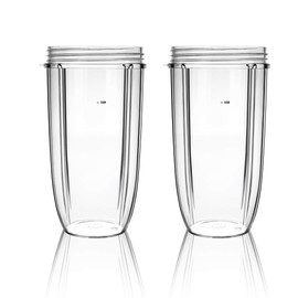 QueenTrade 2PCS 32OZ Blender Cup Replacement Parts Compatible with Nutribullet 600w & 900w Blender