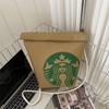 Fashion McDonald's Backpack with Unique Letter Print Starbucks Bag, Comfortable
