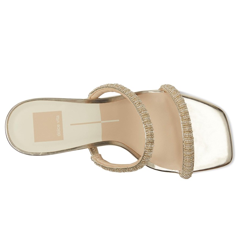 Dolce Vita Women's Fashion Sandal, Gold Multi, 7