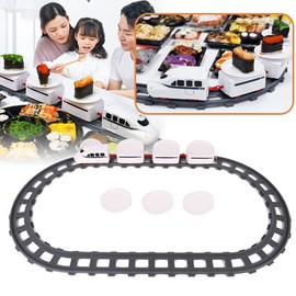 Unbranded Rotating Sushi Toy Electric Revolving Sushi Rail Train Set Kids Role-Playing ET