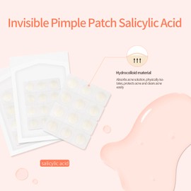 Isabella Phantom Pimple Patch Superstar Colorful Facial Pimple Patch, Hydrocolloid Acne Patch, Pimple Patch with Salicylic Acid for Facial Skin Care 2 Sizes (10mm and 12mm) 48 Pieces Each